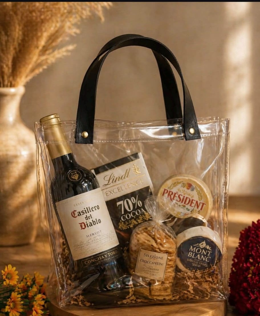 Kit cadeau gourmet — Sac transparent